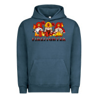 Pigment Midnight Navy firefighter gnomes Urban Hoodie - Artiststas