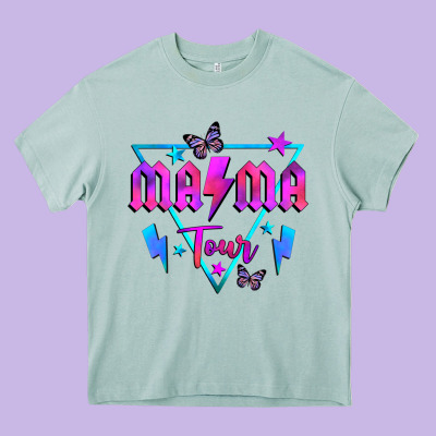 Mama Tour Front Heavy Core Tee Designed By Jahusdesignshop