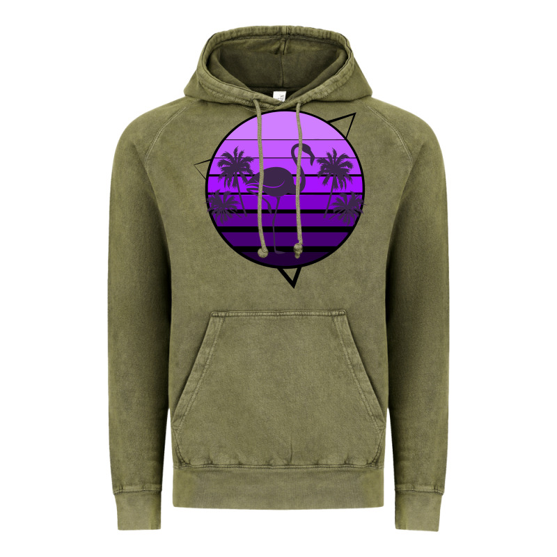 Flamingo Palm Vintage Hoodie by Bettercallsaul | Teevron