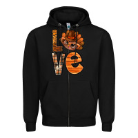 Black thanksgiving with turkey love bbs Zipper Hoodie - BundleAndBundleShop
