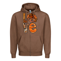 Chestnut thanksgiving with turkey love bbs Zipper Hoodie - BundleAndBundleShop