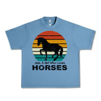 Pebble Blue Just A Girl Who Loves Horses Urban Heavy Tee - Bettercallsaul