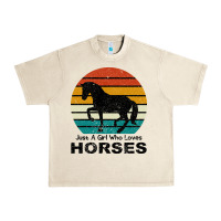 Sandshell Just A Girl Who Loves Horses Urban Heavy Tee - Bettercallsaul