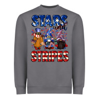 Storm Stars and stripes gnomes 4th of july Heavyweight Sweatshirt - CowGirlArtShop