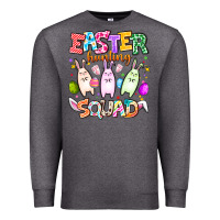 Charcoal Heather Easter Hunting Squad Premium Sweatshirt - CowhideDigitalArt