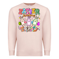 Pale Pink Easter Hunting Squad Premium Sweatshirt - CowhideDigitalArt