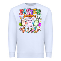 White Easter Hunting Squad Premium Sweatshirt - CowhideDigitalArt