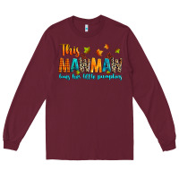 Burgundy customized this mawmaw loves her little pumpkins Long Sleeve Tee - texasbilliewilder