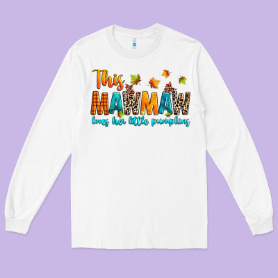 Customized This Mawmaw Loves Her Little Pumpkins Long Sleeve Tee Designed By Texasbilliewilder