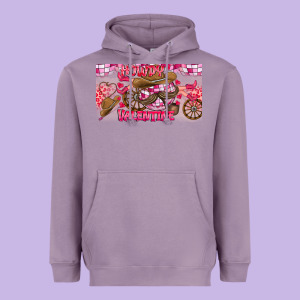 Howdy Valentine Heavyweight Hoodie Designed By Cowhidedigitalart