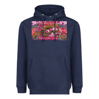 Navy Howdy Valentine Heavyweight Hoodie - CowhideDigitalArt