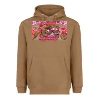 Toasted Coconut Howdy Valentine Heavyweight Hoodie - CowhideDigitalArt
