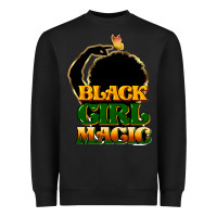 Black Black magic girl Heavyweight Sweatshirt - HowdyJamesFarm