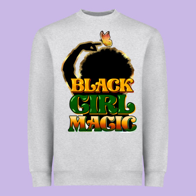 Black Magic Girl Heavyweight Sweatshirt Designed By Howdyjamesfarm