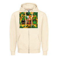 Sandshell St. Patrick's Day gnome Zipper Hoodie - FaDigitalArtStudio