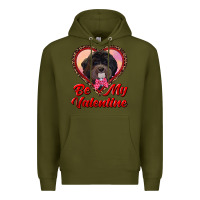 Army Green be my valentine Premium Hoodie - RanaPortraitStore