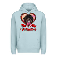 Blue Mist be my valentine Premium Hoodie - RanaPortraitStore