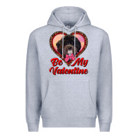 Heather Grey be my valentine Premium Hoodie - RanaPortraitStore