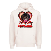 Pale Pink be my valentine Premium Hoodie - RanaPortraitStore