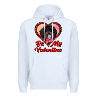 White be my valentine Premium Hoodie - RanaPortraitStore