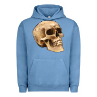 Pigment Pebble Blue skull Urban Hoodie - Artiststas