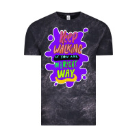 Cloud Black Keep walking if you are in the right way Vintage Tee - Bettercallsaul