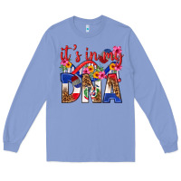 Colony Blue its in my dna dominican republic Long Sleeve Tee - texasbilliewilder