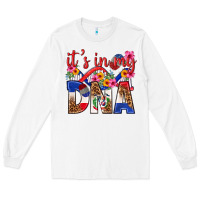 White its in my dna dominican republic Long Sleeve Tee - texasbilliewilder