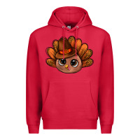 Cardinal turkey and leopard pattern and thanksgiving hat bbs Premium Hoodie - BundleAndBundleShop