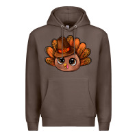 Coffee turkey and leopard pattern and thanksgiving hat bbs Premium Hoodie - BundleAndBundleShop