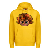 Lemon turkey and leopard pattern and thanksgiving hat bbs Premium Hoodie - BundleAndBundleShop