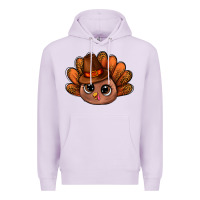 Lilac turkey and leopard pattern and thanksgiving hat bbs Premium Hoodie - BundleAndBundleShop