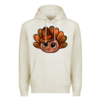 Oatmeal Heather turkey and leopard pattern and thanksgiving hat bbs Premium Hoodie - BundleAndBundleShop