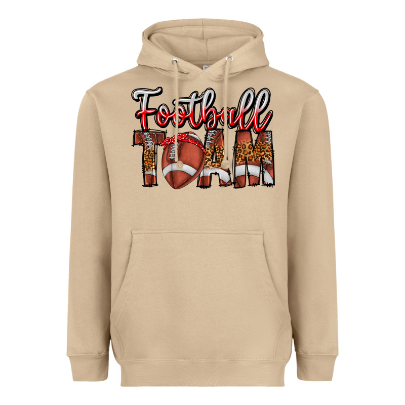 Football Team Heavyweight Hoodie by CowhideDigitalArt | Teevron