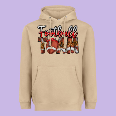 Football Team Heavyweight Hoodie Designed By Cowhidedigitalart