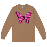 Toasted Coconut floral pink butterfly Long Sleeve Tee - Jasminsmagicworld