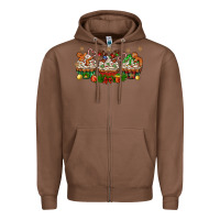 Chestnut christmas cupcake with gingerbreads bbs Zipper Hoodie - BundleAndBundleShop