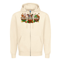 Sandshell christmas cupcake with gingerbreads bbs Zipper Hoodie - BundleAndBundleShop