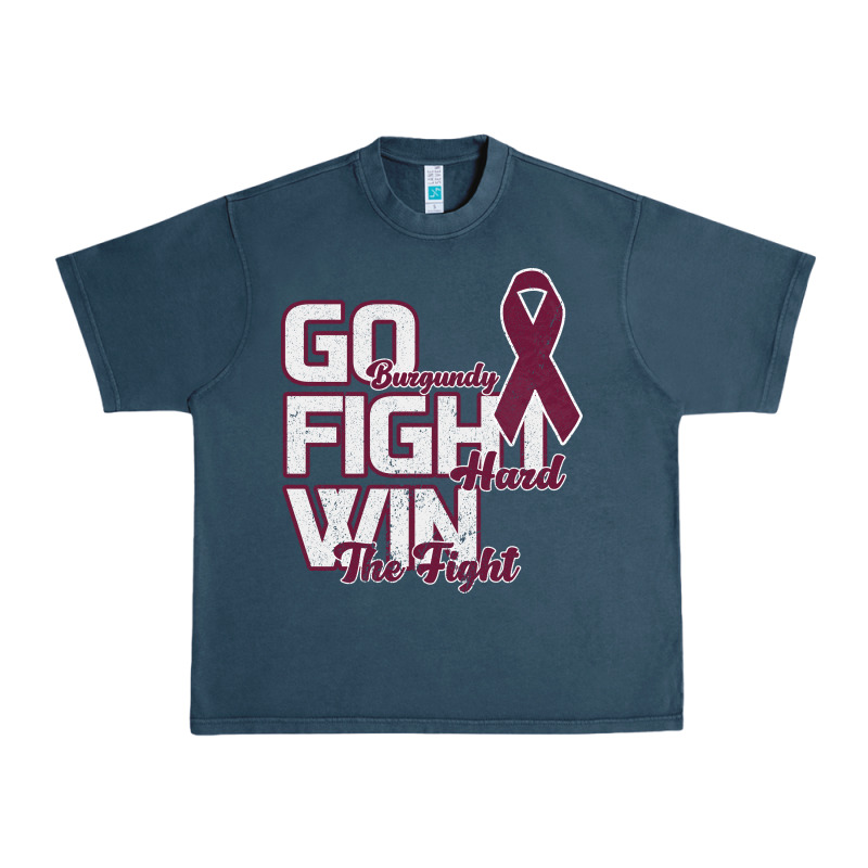 Go Burgundy Fifht Hard Win The Fight Urban Heavy Tee by Bettercallsaul | Teevron