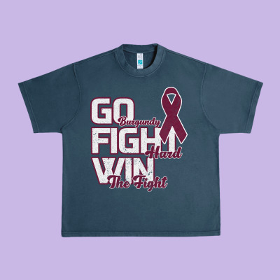 Go Burgundy Fifht Hard Win The Fight Urban Heavy Tee Designed By Bettercallsaul