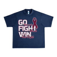 Navy Go Burgundy Fifht Hard Win The Fight Urban Heavy Tee - Bettercallsaul