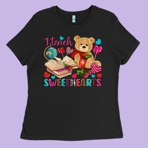 I Teach Sweethearts Ladies Tee Designed By Nancycooperartshop