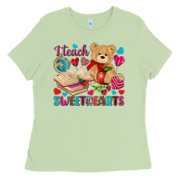 Matcha i teach sweethearts Ladies Tee - NancyCooperArtShop