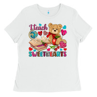 White i teach sweethearts Ladies Tee - NancyCooperArtShop