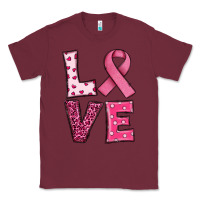 Burgundy Western Breast Cancer Love Classic Tee - RanaPortraitStore