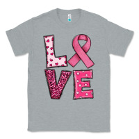 Heather Grey Western Breast Cancer Love Classic Tee - RanaPortraitStore