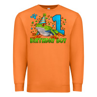 Carrot birthday boy frog age 1 Premium Sweatshirt - LillyAllenDesigns