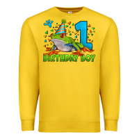 Lemon birthday boy frog age 1 Premium Sweatshirt - LillyAllenDesigns