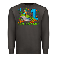 Smoke birthday boy frog age 1 Premium Sweatshirt - LillyAllenDesigns