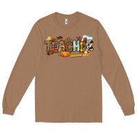 Toasted Coconut Fall Teacher Long Sleeve Tee - NancyCooperArtShop